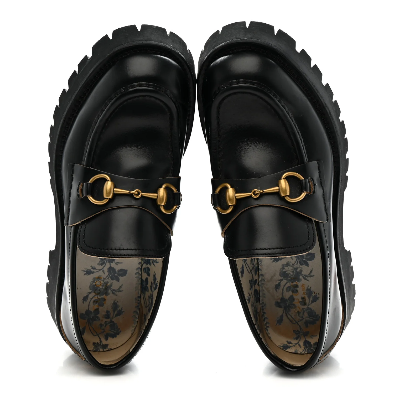 Cordovan Lux Womens Harald Horsebit 25mm Platform Loafers 39 Black - Image 2