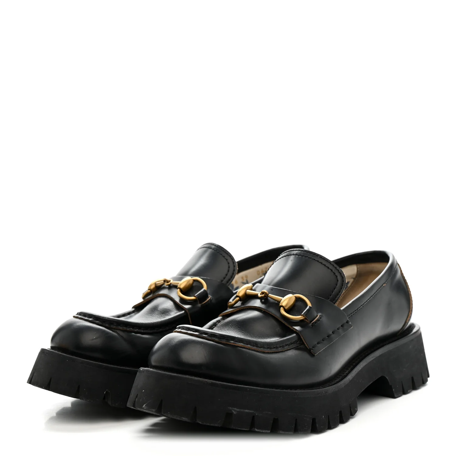 Cordovan Lux Womens Harald Horsebit 25mm Platform Loafers 39 Black - Image 4