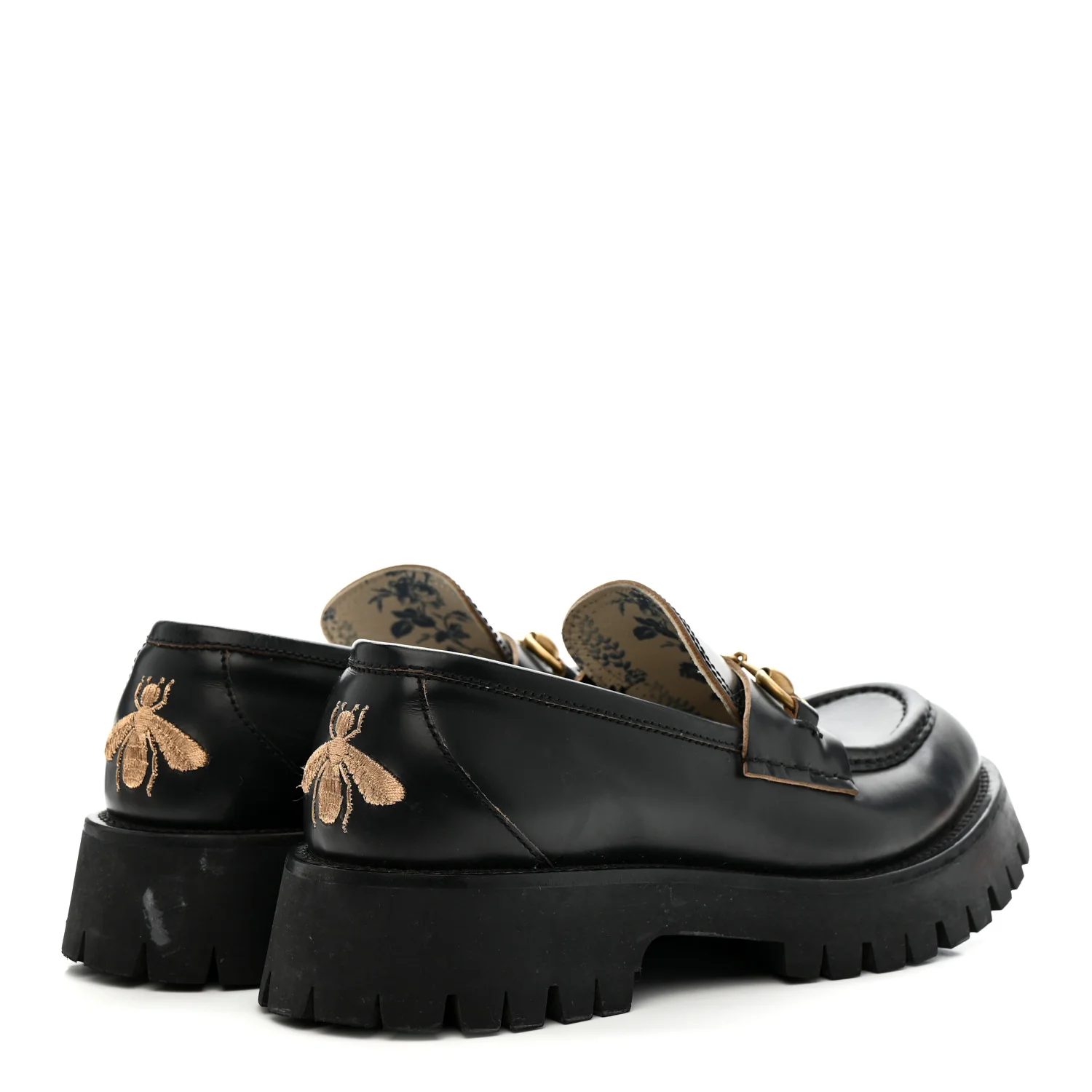 Cordovan Lux Womens Harald Horsebit 25mm Platform Loafers 39 Black - Image 5