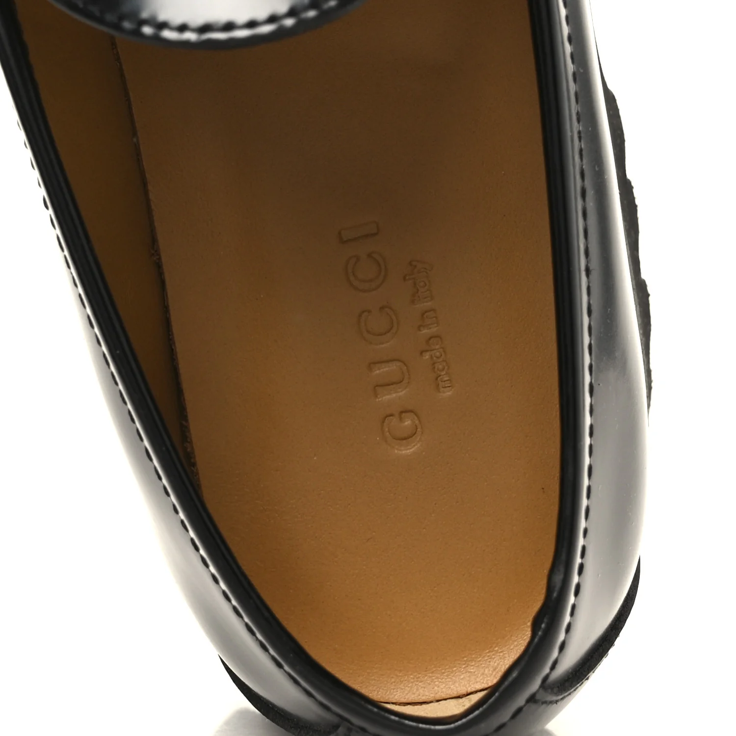 Cordovan Lux Womens Horsebit 45mm Platform Loafers 36 Black - Image 7