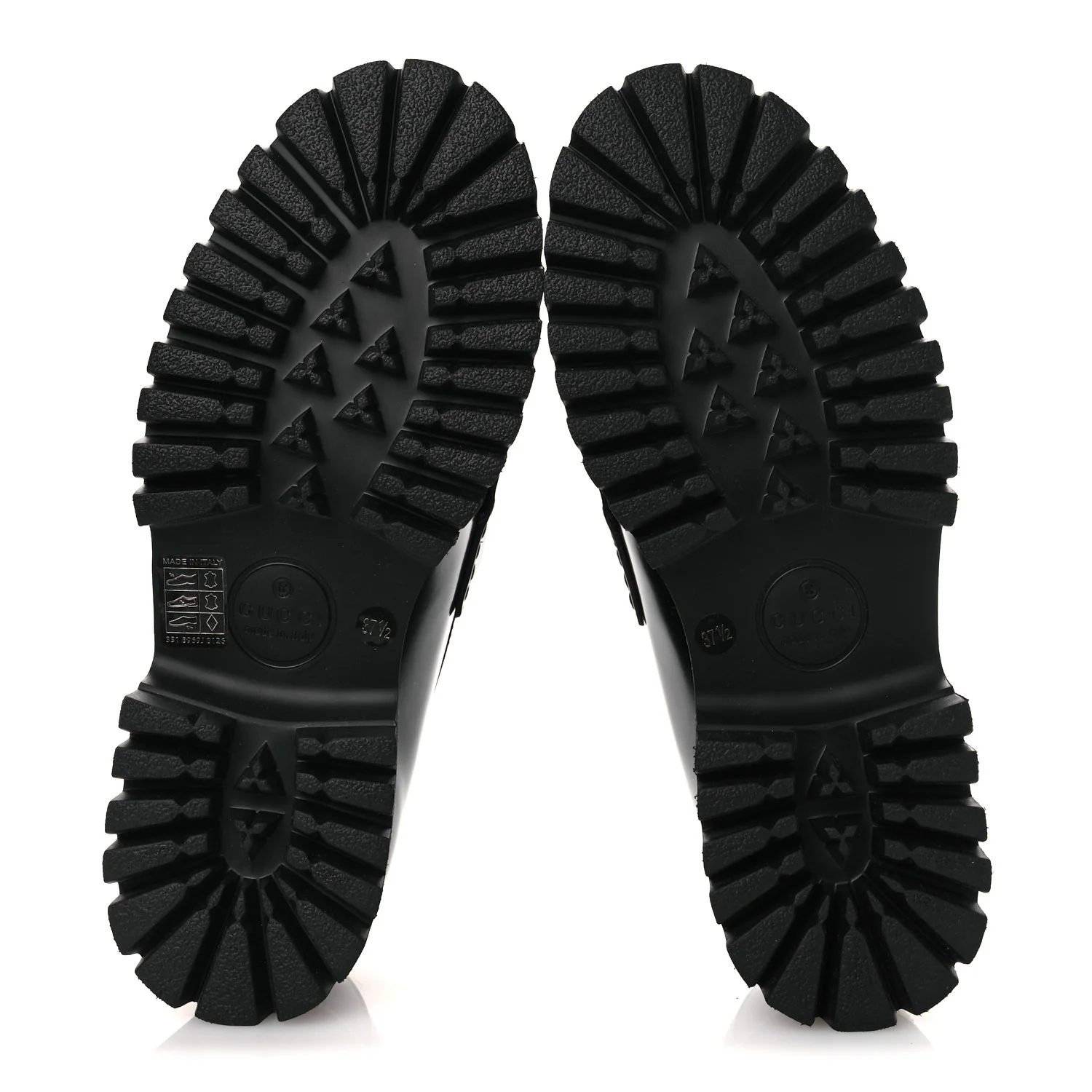Cordovan Lux Womens Horsebit 45mm Platform Loafers 37.5 Black - Image 7
