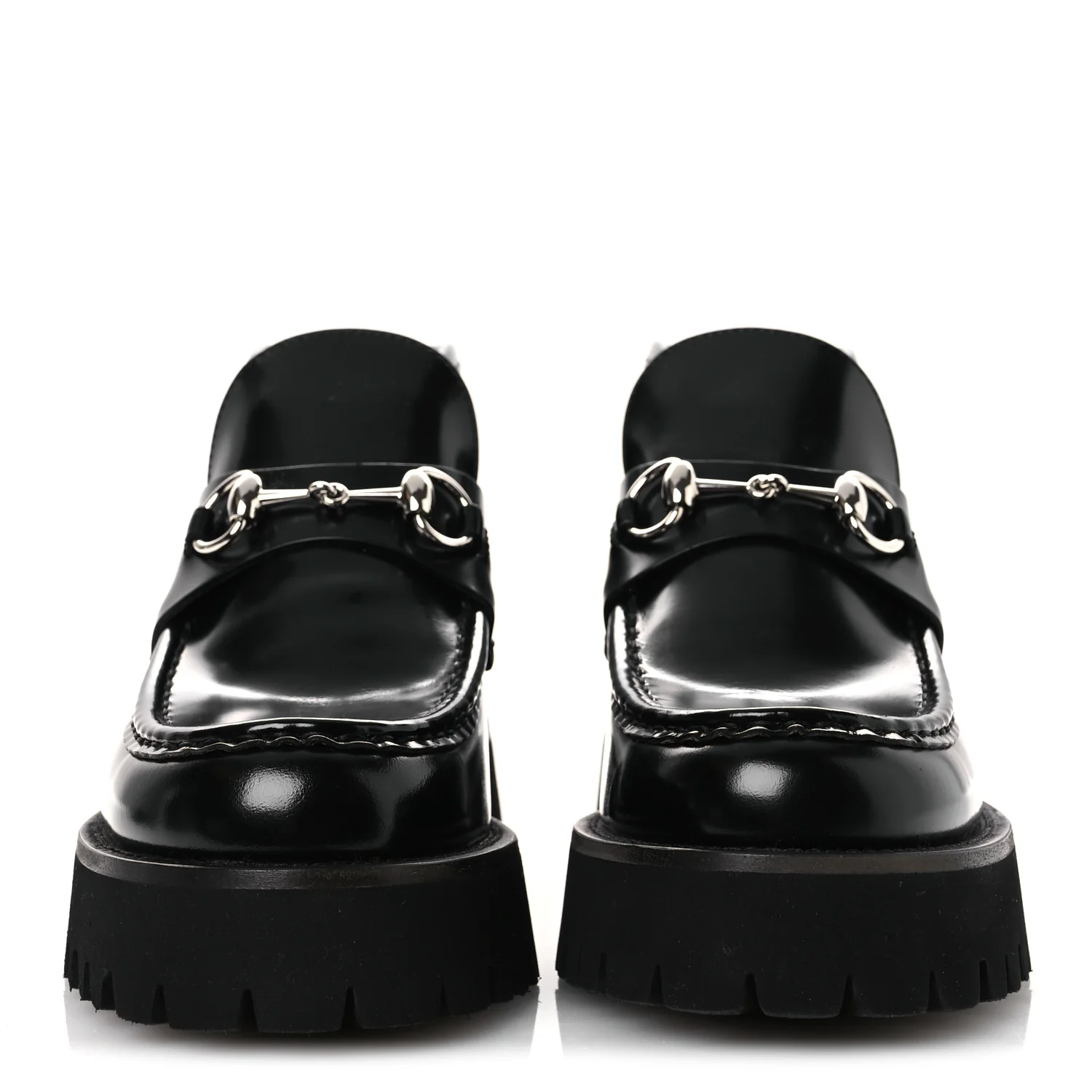 Cordovan Lux Womens Horsebit Platform Ankle Boots 39 Black - Image 3