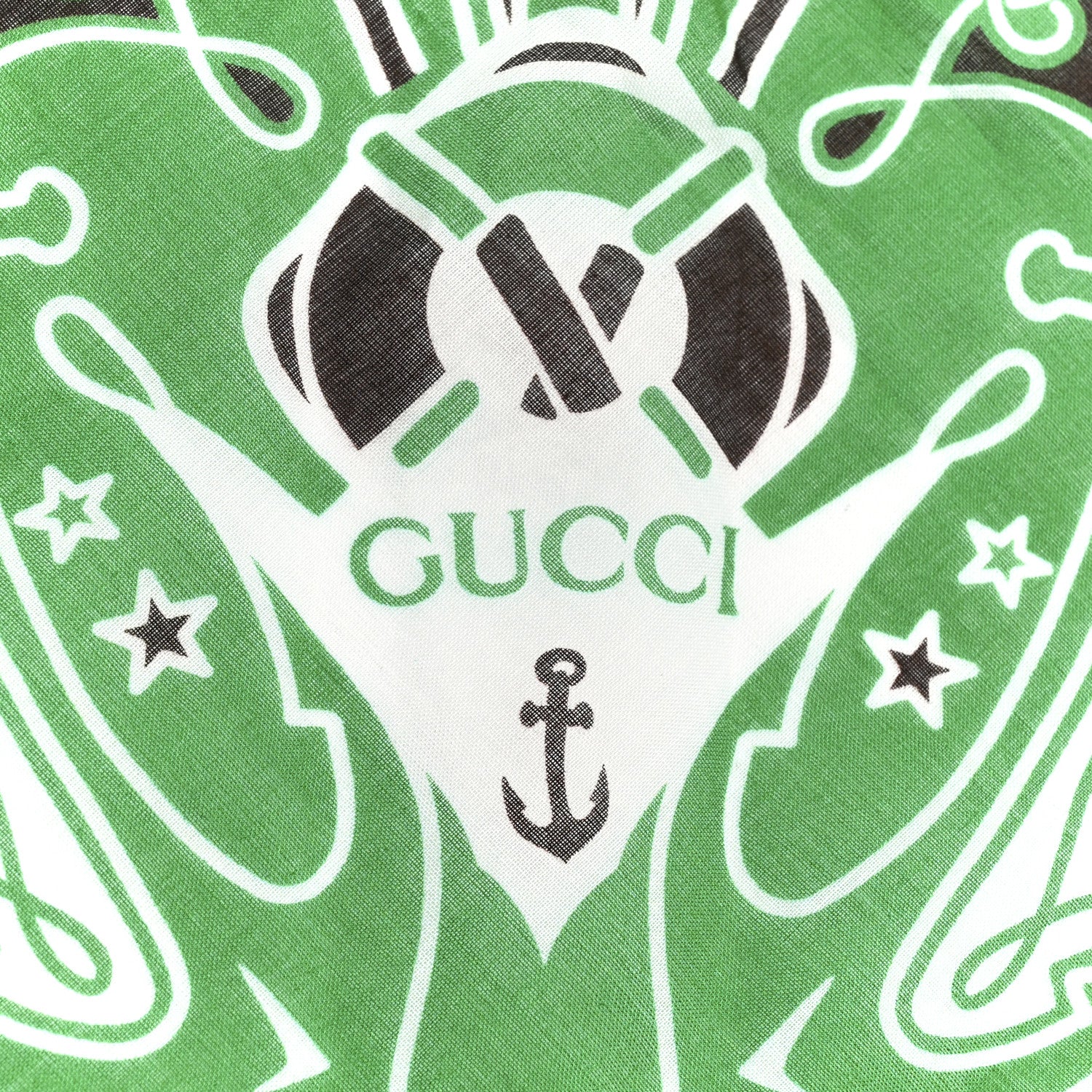 Cotton Bandana Square Scarf New Sailor Green - Image 2