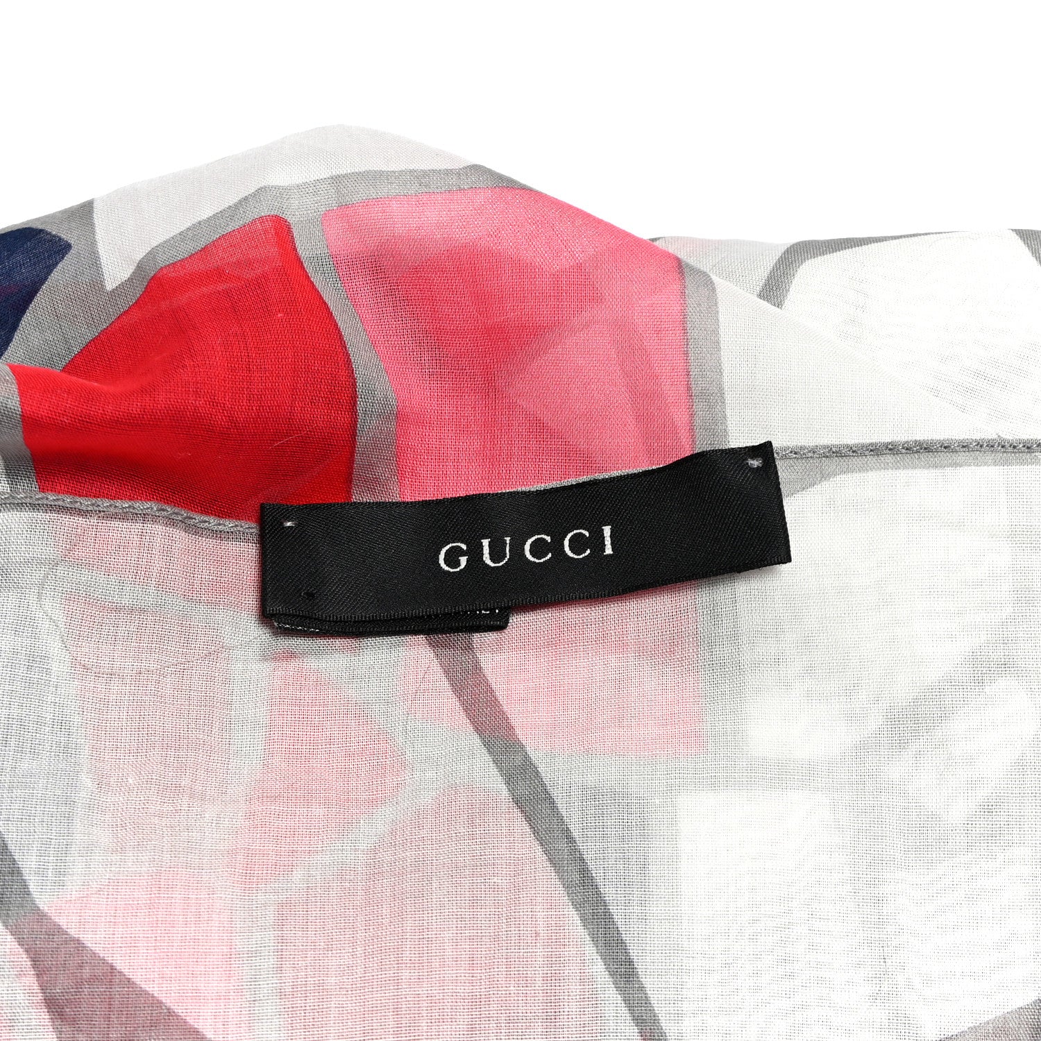 Cotton Geometric Square Scarf Multicolor - Image 3