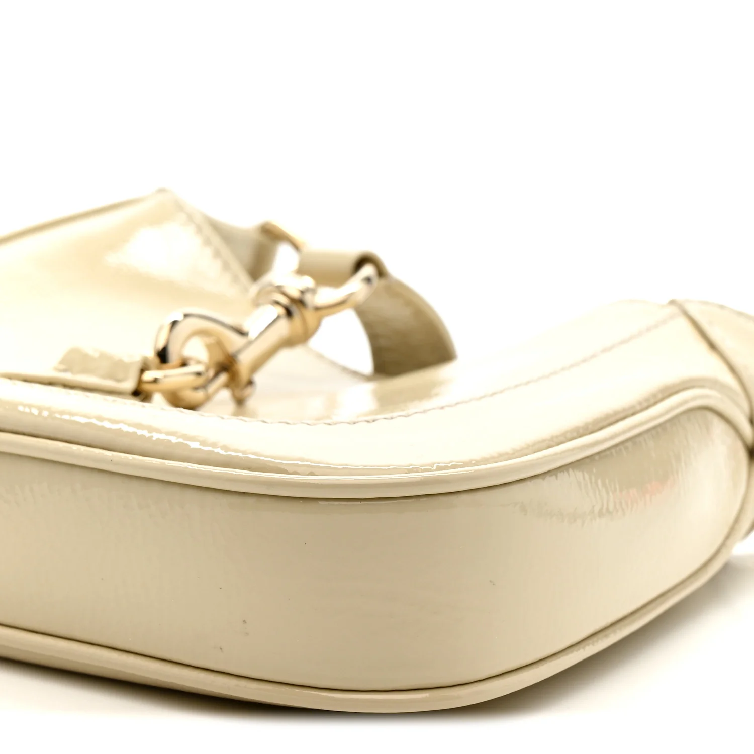 Crinkled Patent Mini Jackie Notte Bag New Ivoire - Image 10