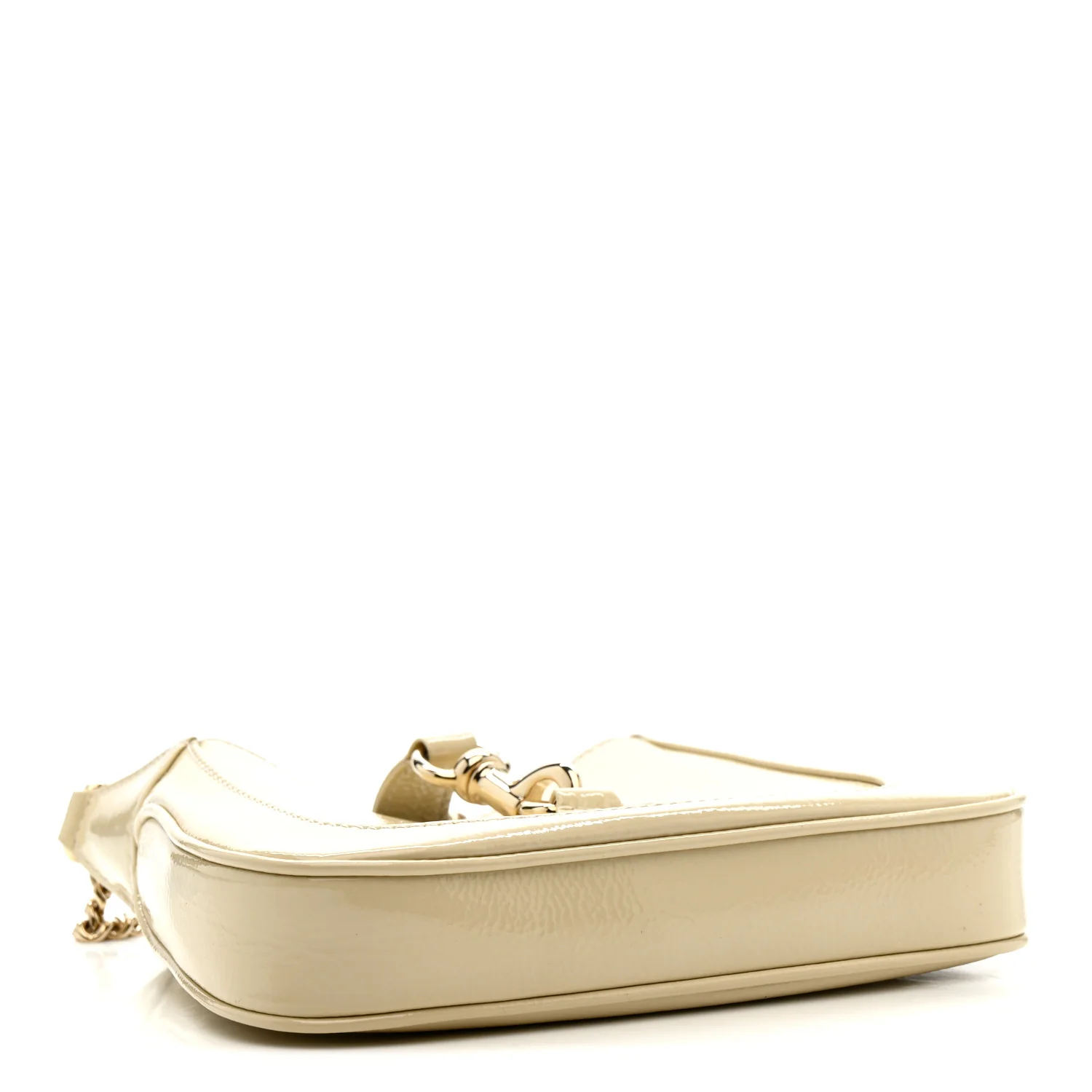 Crinkled Patent Mini Jackie Notte Bag New Ivoire - Image 4