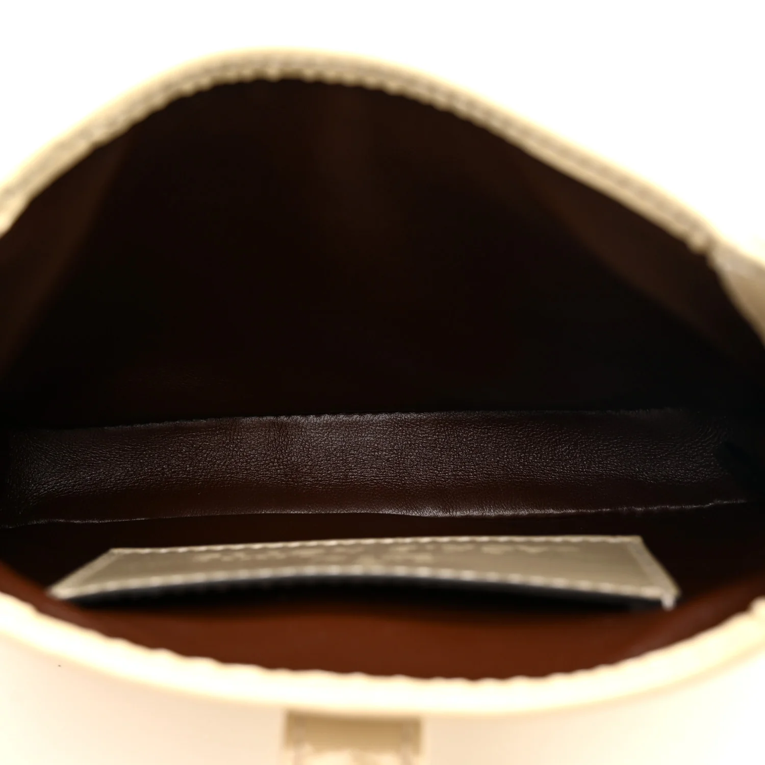 Crinkled Patent Mini Jackie Notte Bag New Ivoire - Image 5