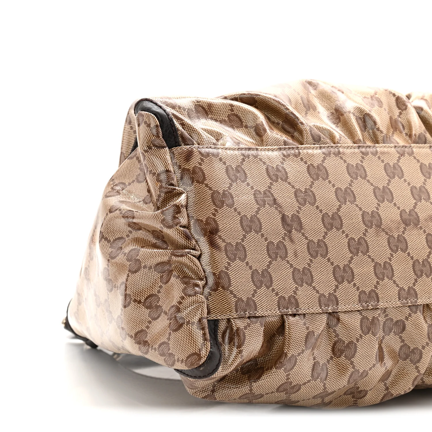Crystal Monogram Large D Gold Hobo Dark Brown - Image 17