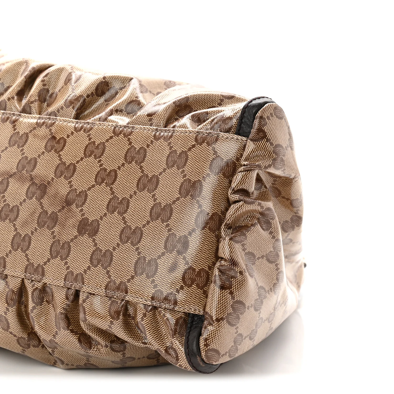 Crystal Monogram Large D Gold Hobo Dark Brown - Image 19