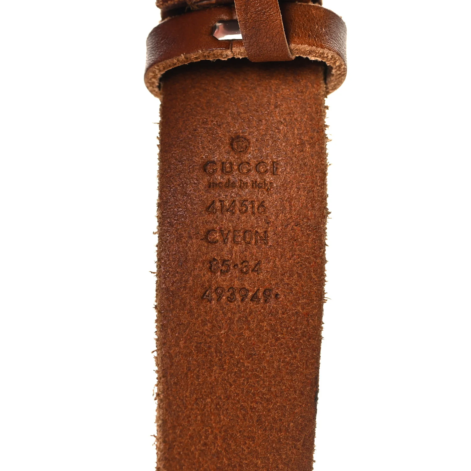 Cuoio Toscano Nickel Double Double G 30mm Belt 85 34 Cuir - Image 5