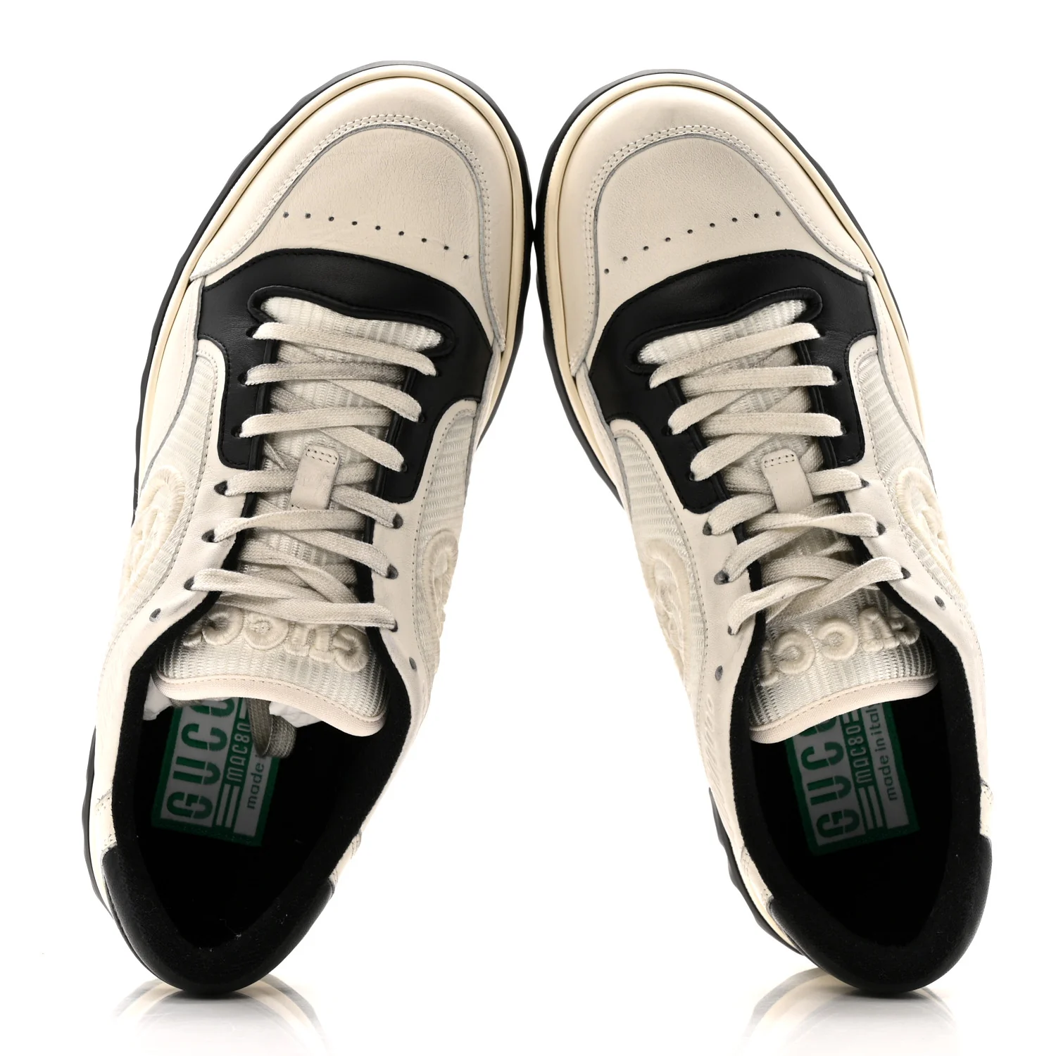 Dali Soft Calfskin Womens Mac80 Sneakers 39 Off White Black - Image 2