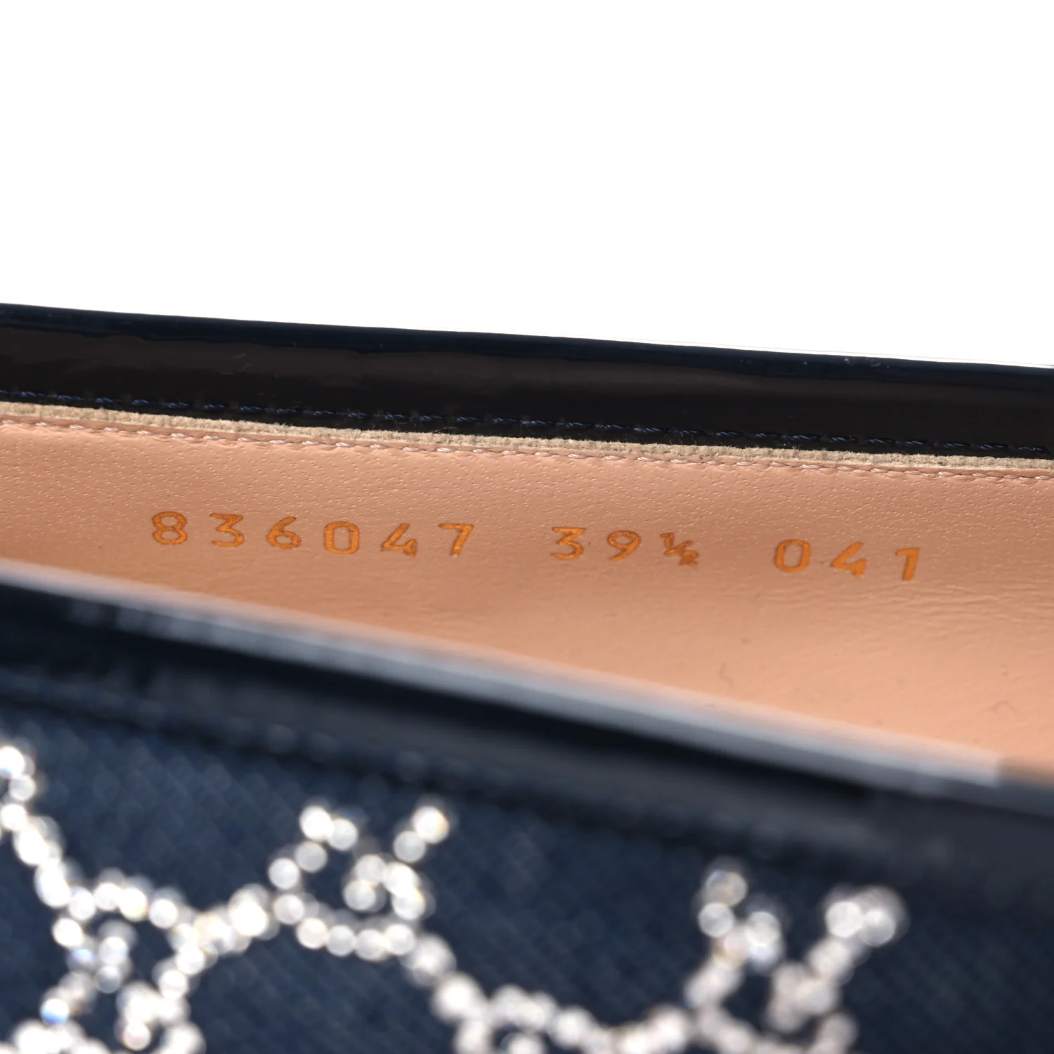 Denim Crystal GG Monogram Horsebit Womens Jordaan Loafers 39.5 Deep Blue Blue Milad - Image 10