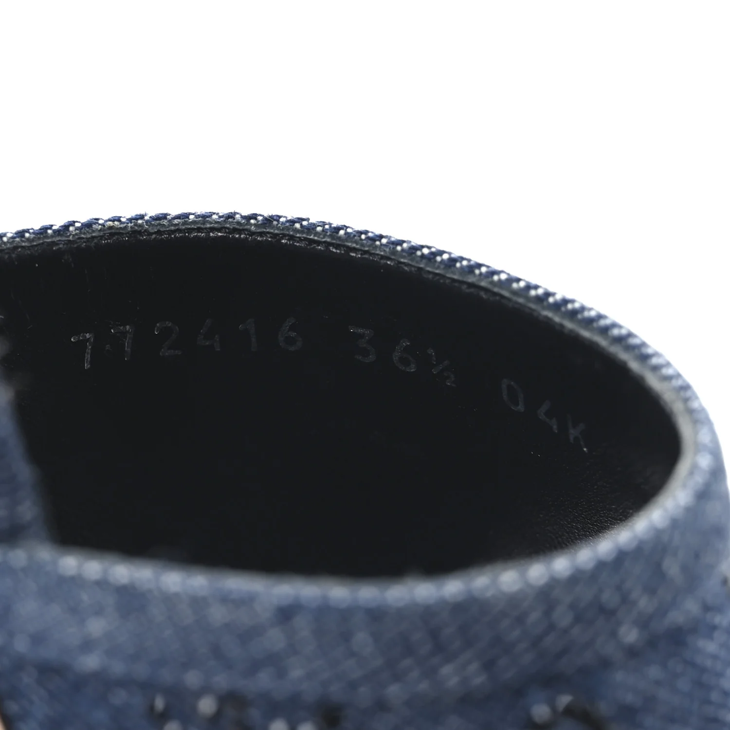Denim Crystal GG Monogram Mules 36.5 Blue - Image 10
