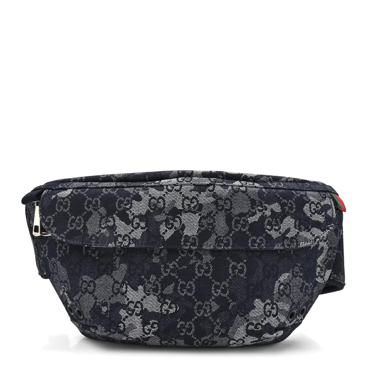 Denim GG Monogram Camouflage Belt Bag Blue