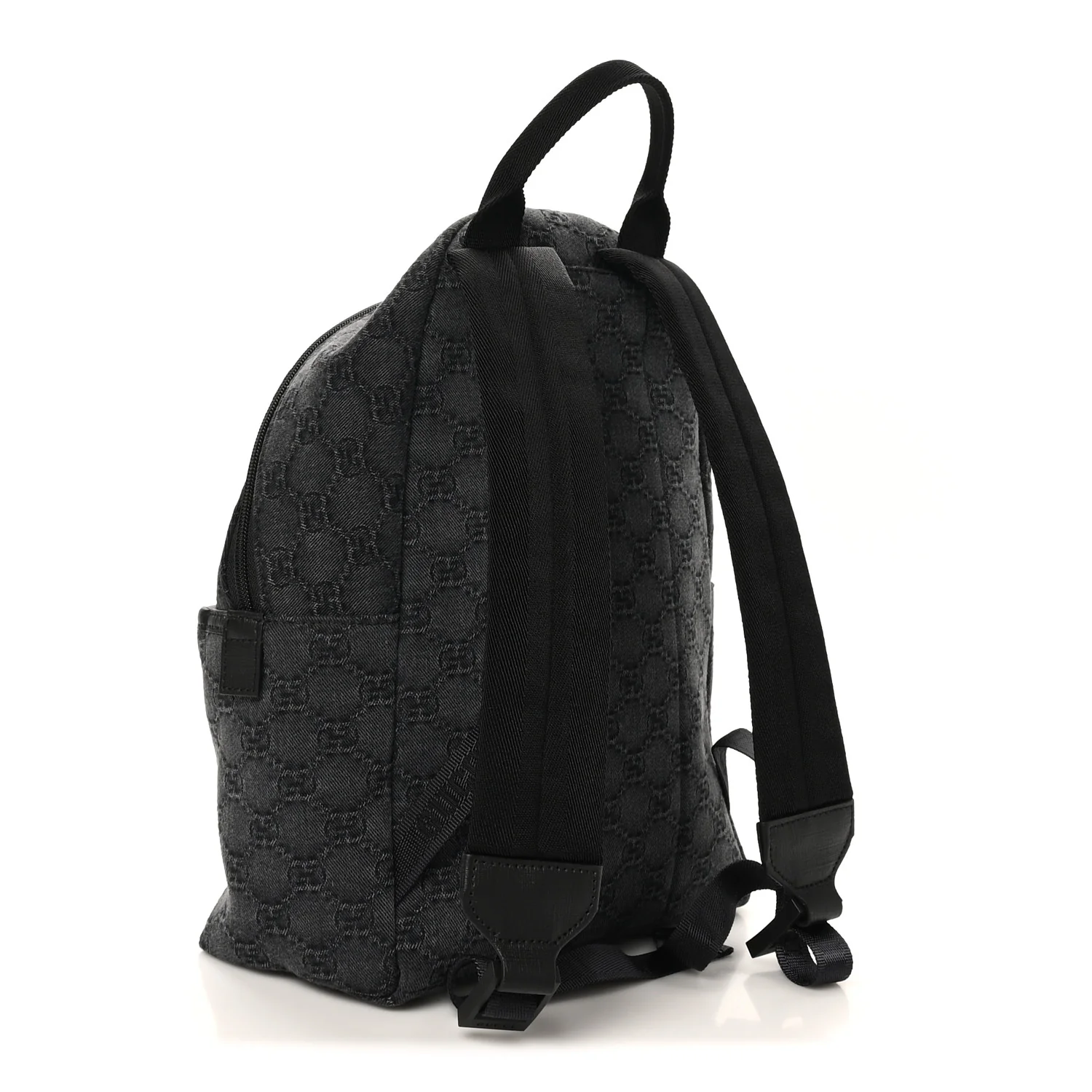 Denim GG Monogram Childrens Backpack Black - Image 3