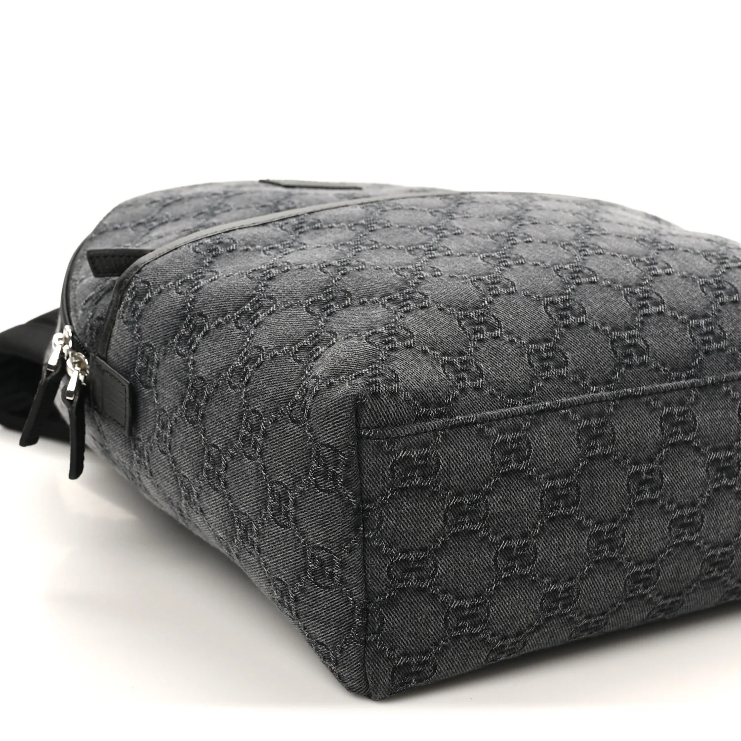 Denim GG Monogram Childrens Backpack Black - Image 9