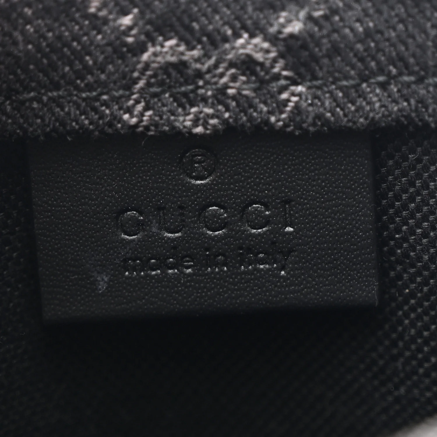 Denim GG Monogram Dollar Calfskin Mini Ophidia Tote Black Grey - Image 6