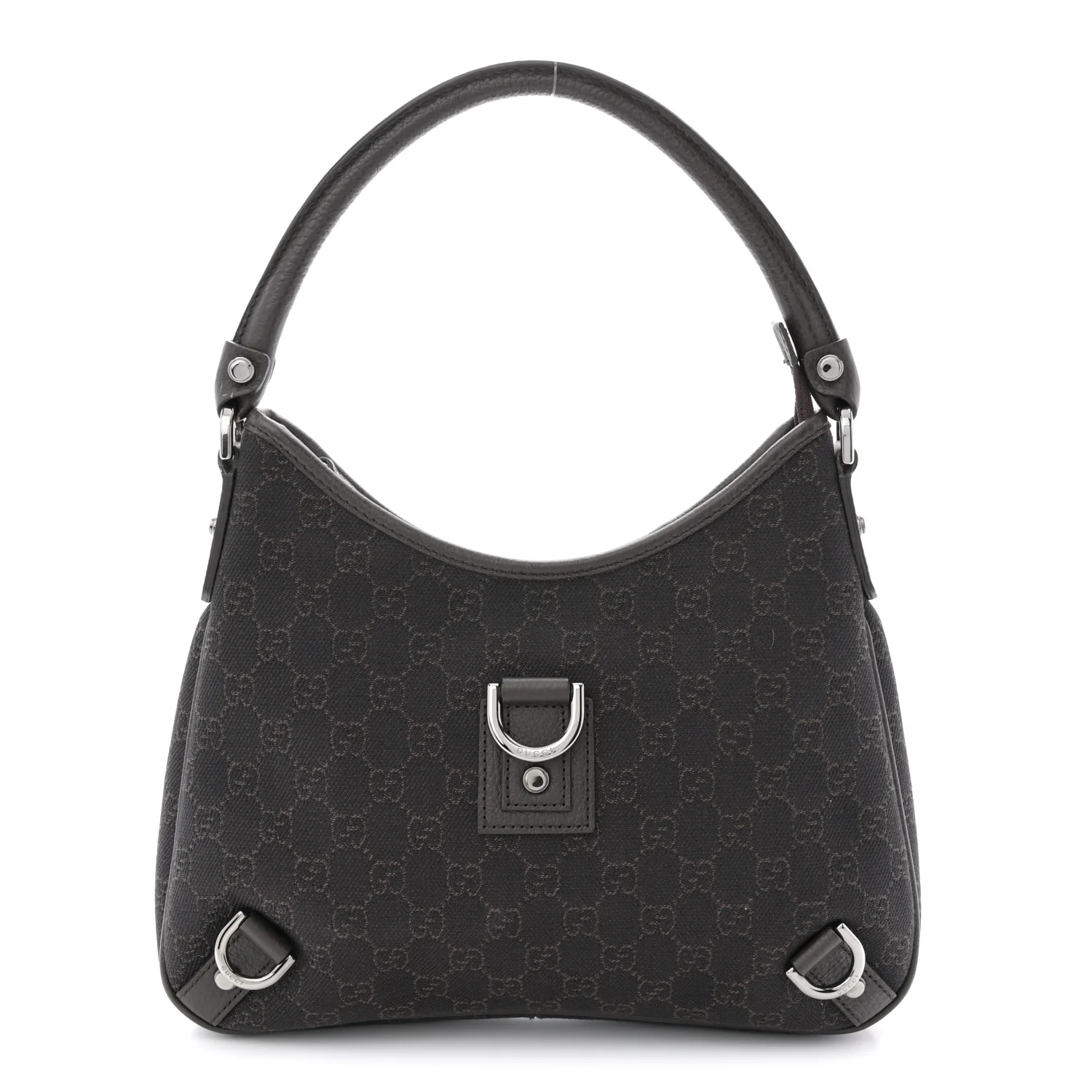 Denim Monogram Abbey D Ring Hobo Brown - Image 2