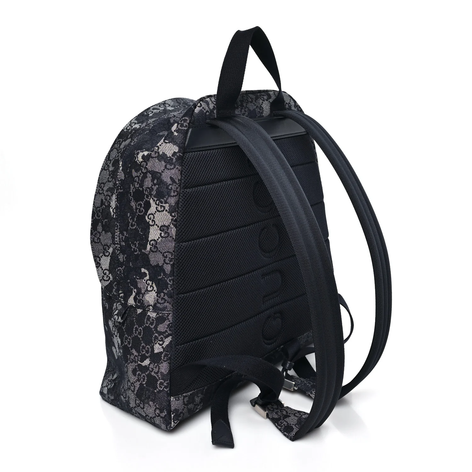 Denim Monogram Camouflage Large Backpack Blue - Image 2