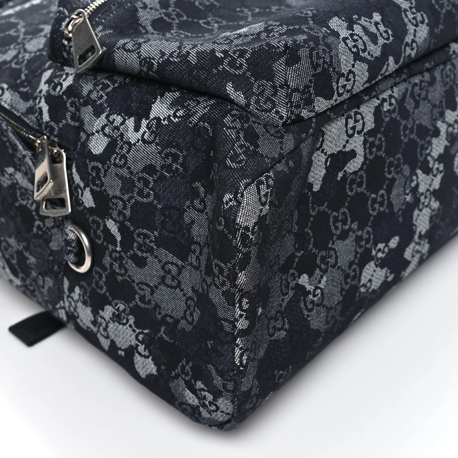 Denim Monogram Camouflage Large Backpack Blue - Image 7