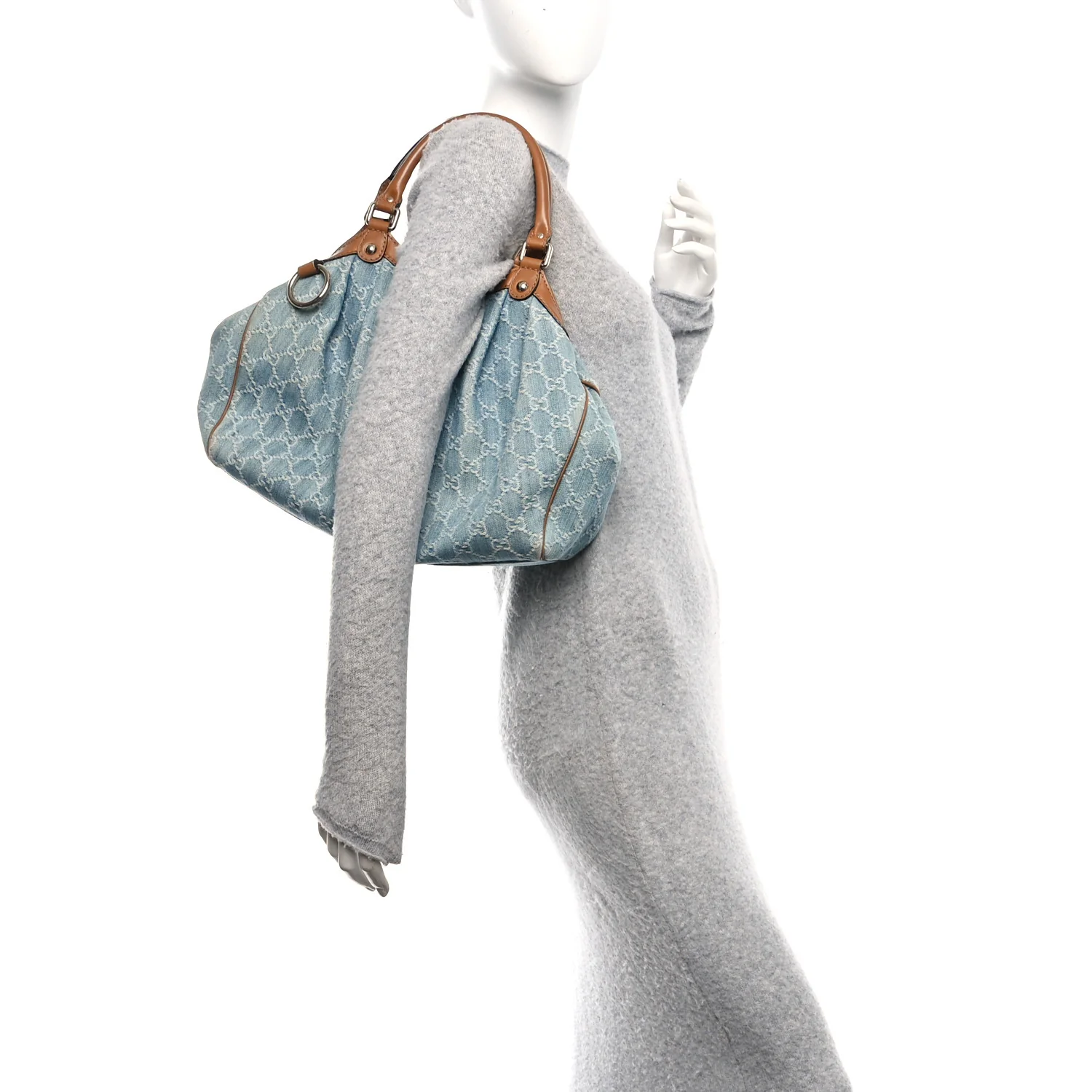 Denim Monogram Medium Sukey Tote Blue - Image 2