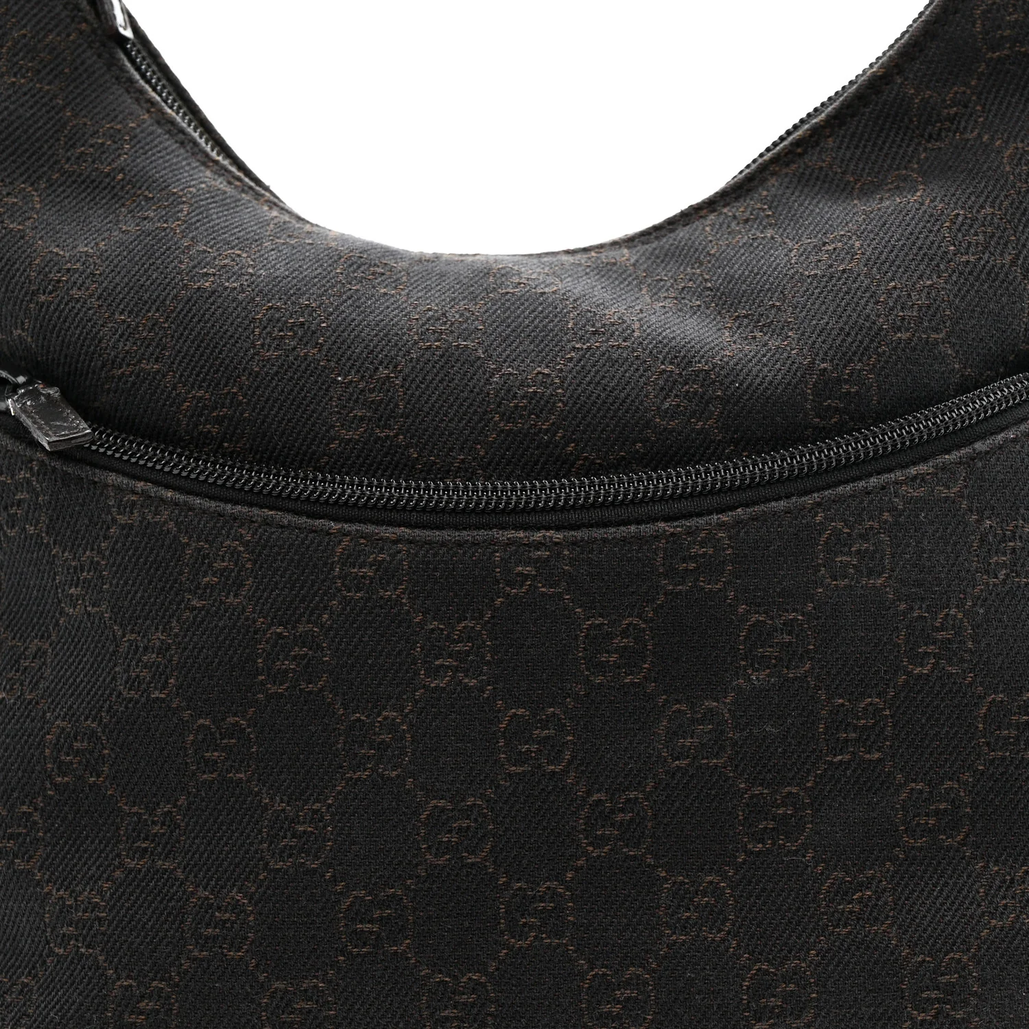Denim Monogram Small Hobo Dark Brown - Image 8