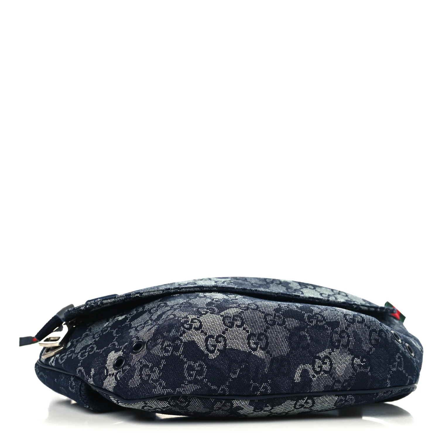Denim Monogram Web Belt Bag Blue Multicolor - Image 4