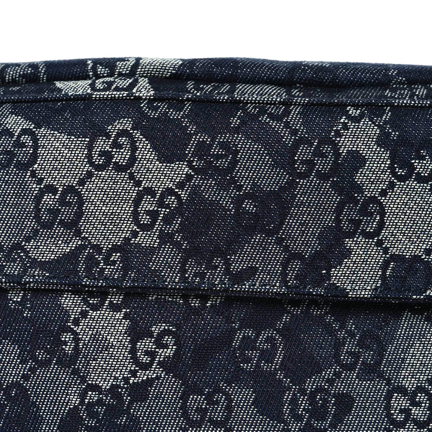 Denim Monogram Web Belt Bag Blue Multicolor - Image 7