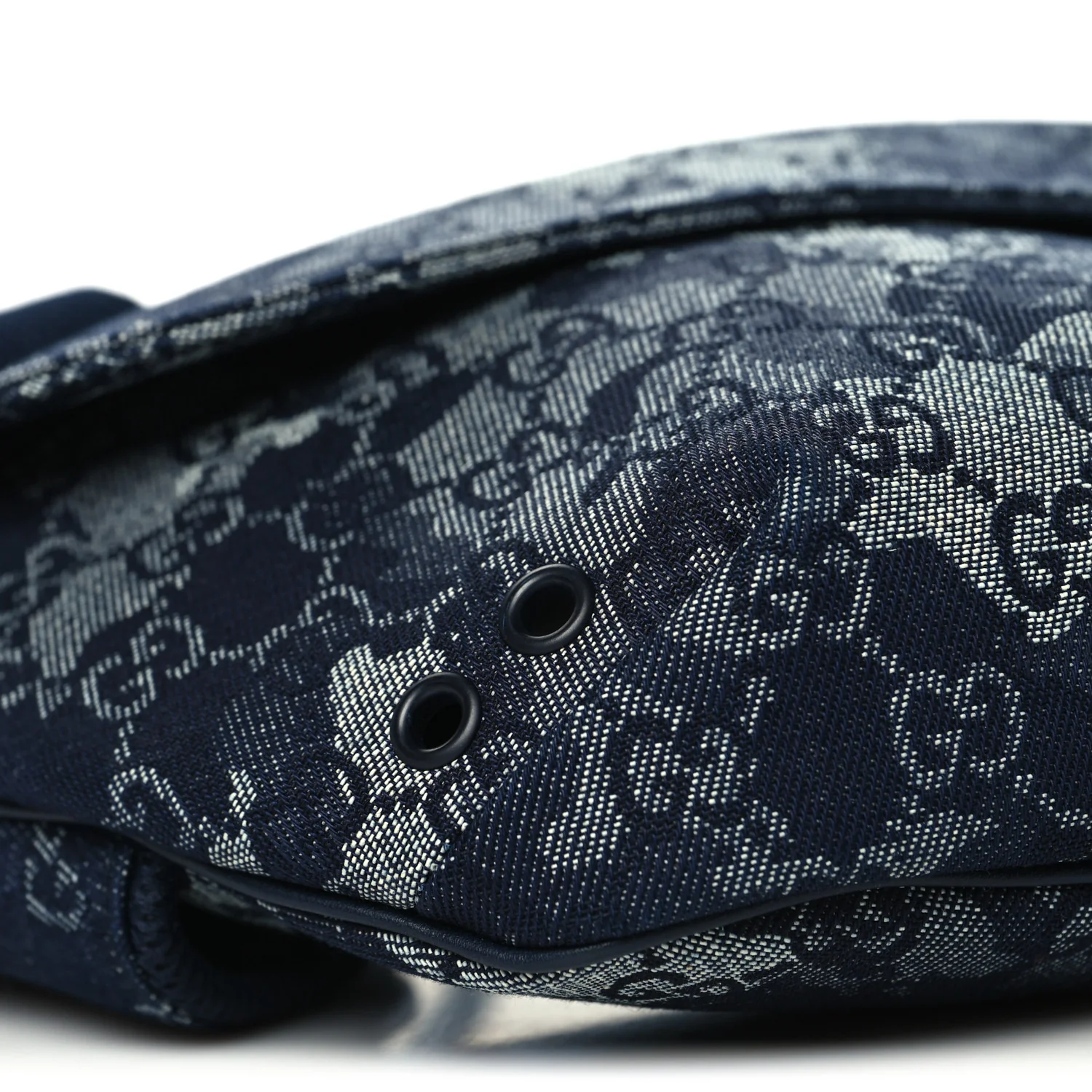 Denim Monogram Web Belt Bag Blue Multicolor - Image 8