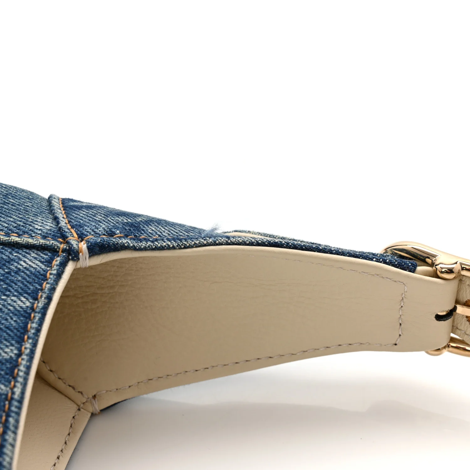 Denim Small Jackie Shoulder Bag Blue Denim - Image 11
