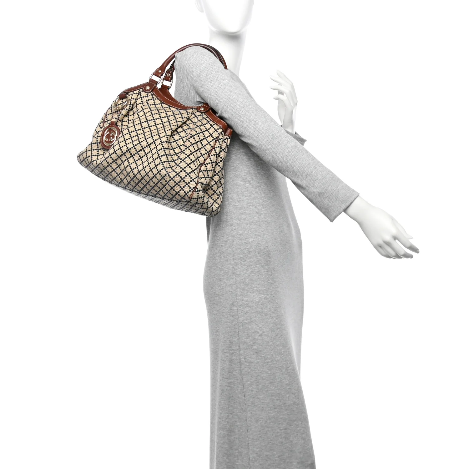 Diamante Medium Sukey Tote Brown - Image 2