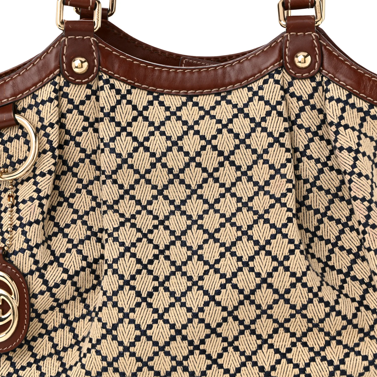 Diamante Medium Sukey Tote Brown - Image 8