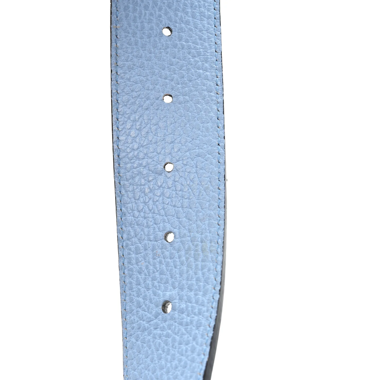 Dollar Calfskin 1973 Reversible Belt 90 36 Black Mineral Blue - Image 4