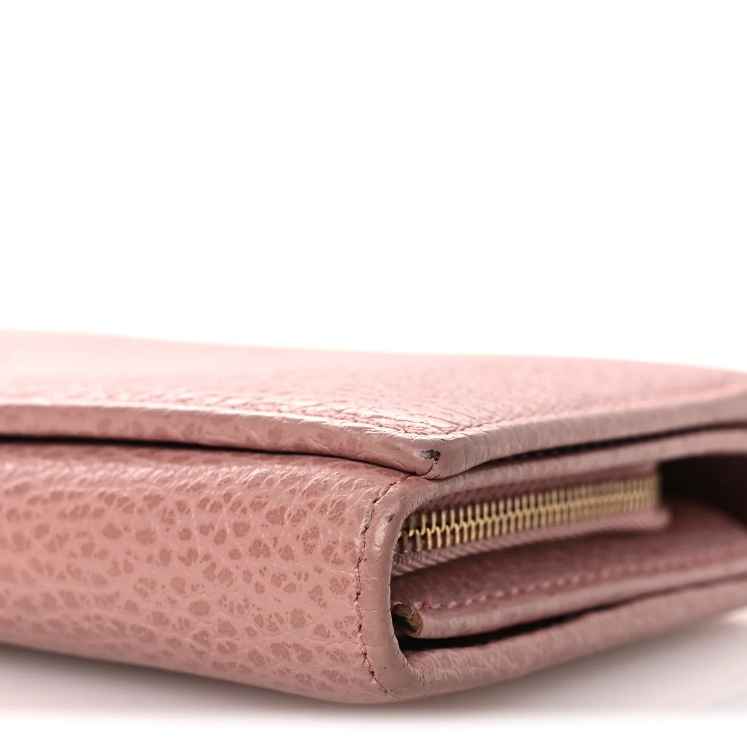 Dollar Calfskin Continental Wallet Soft Pink - Image 9