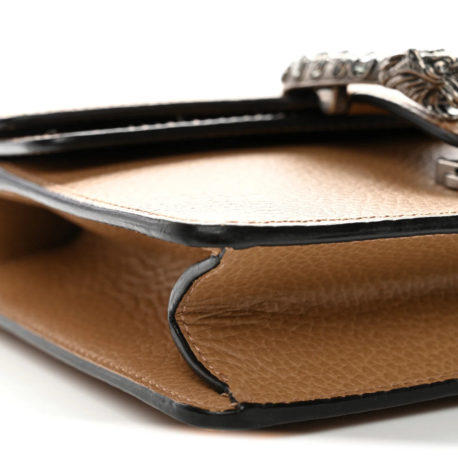 Dollar Calfskin Crystal Mini Dionysus Shoulder Bag Natural Tan Black Diamond - Image 24