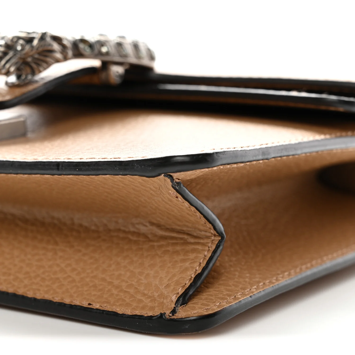 Dollar Calfskin Crystal Mini Dionysus Shoulder Bag Natural Tan Black Diamond - Image 28