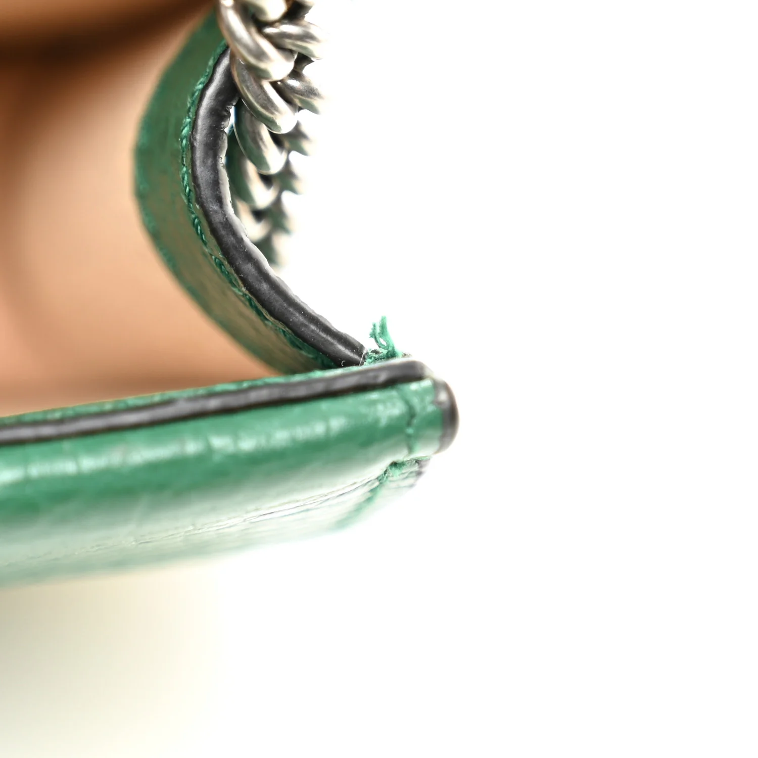 Dollar Calfskin Crystal Super Mini Dionysus Shoulder Bag Emerald - Image 11