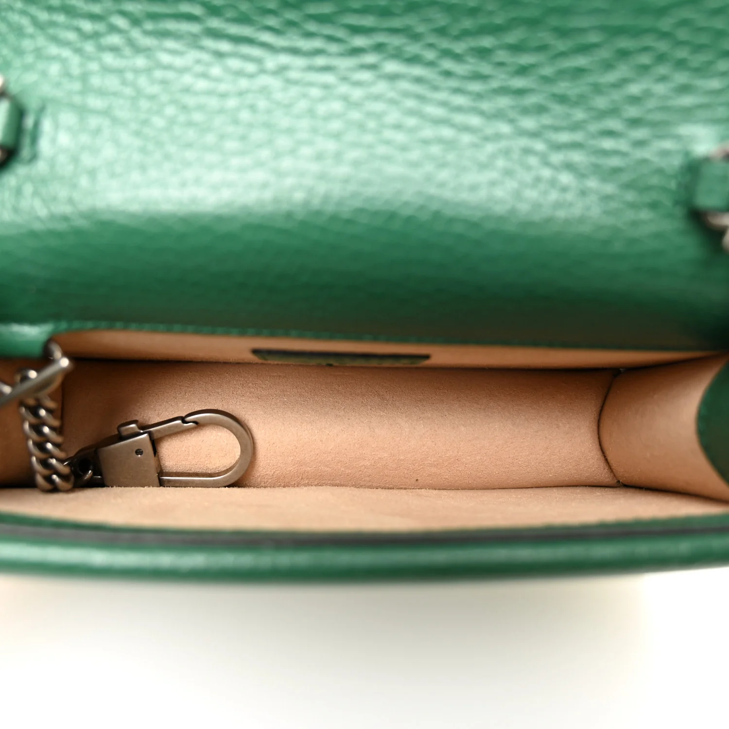 Dollar Calfskin Crystal Super Mini Dionysus Shoulder Bag Emerald - Image 5