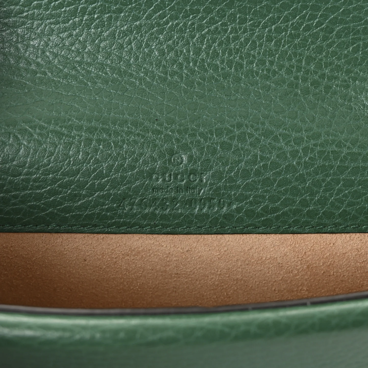 Dollar Calfskin Crystal Super Mini Dionysus Shoulder Bag Emerald - Image 6