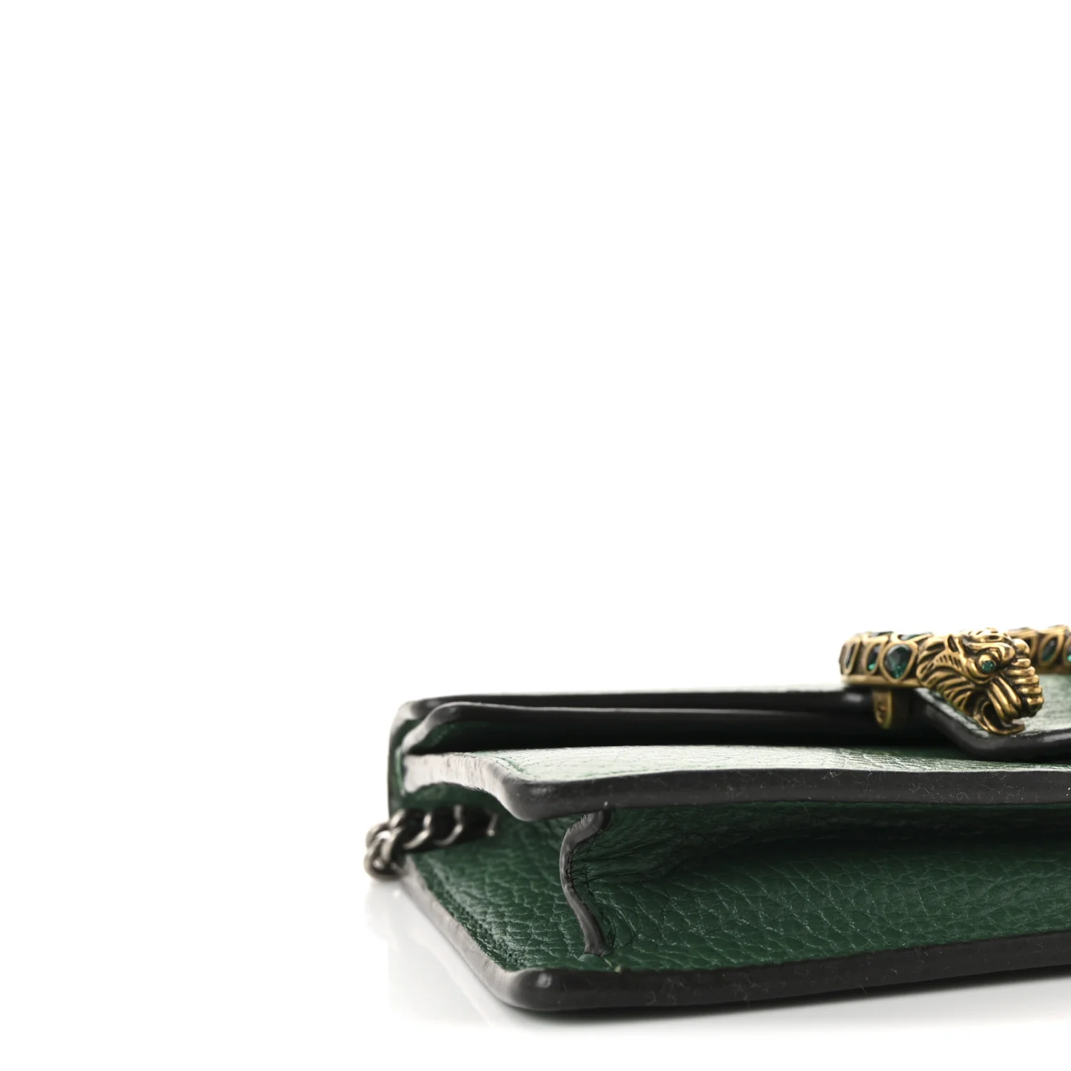 Dollar Calfskin Crystal Super Mini Dionysus Shoulder Bag Emerald - Image 8