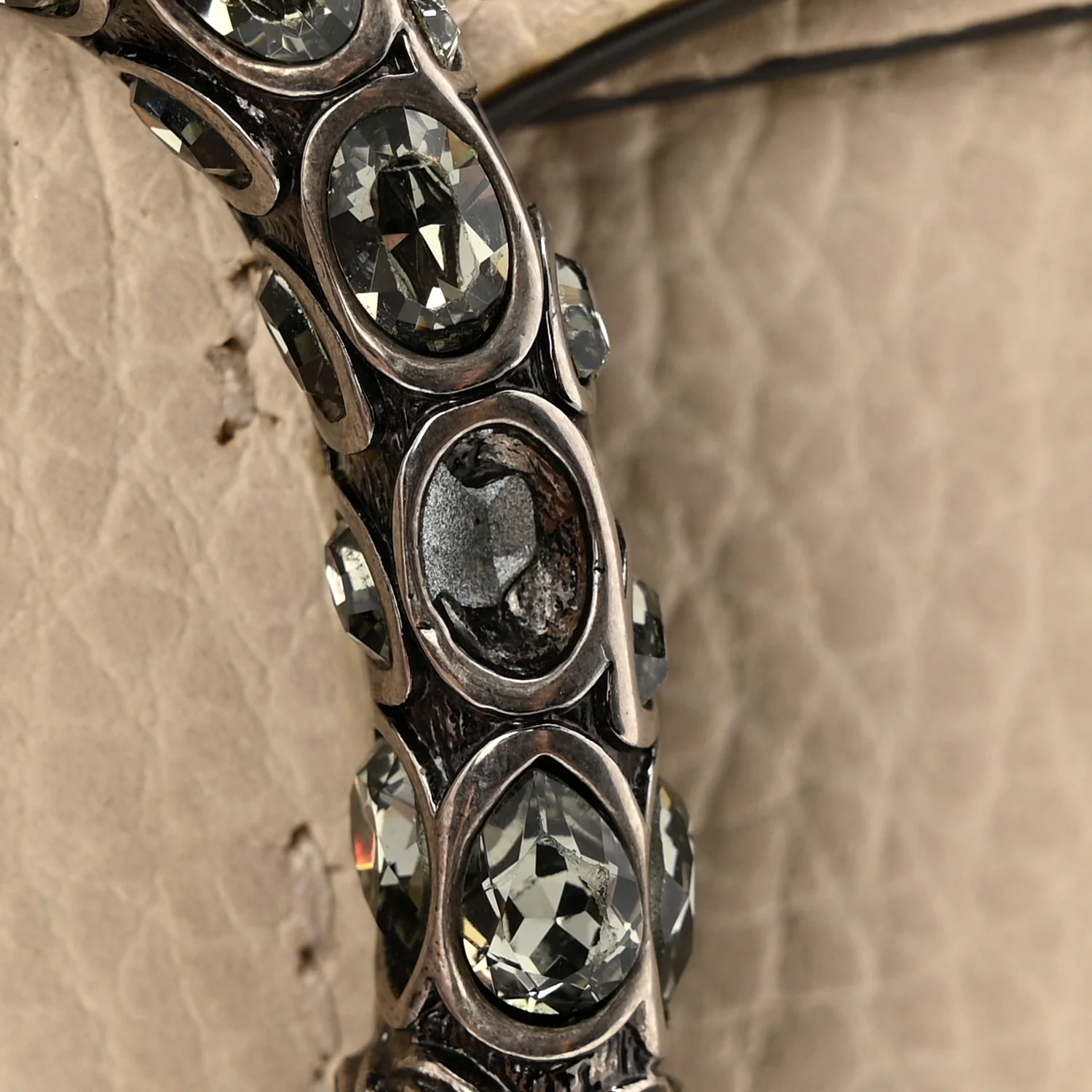 Dollar Calfskin Crystal Super Mini Dionysus Shoulder Bag Mystic White Black Diamond - Image 13
