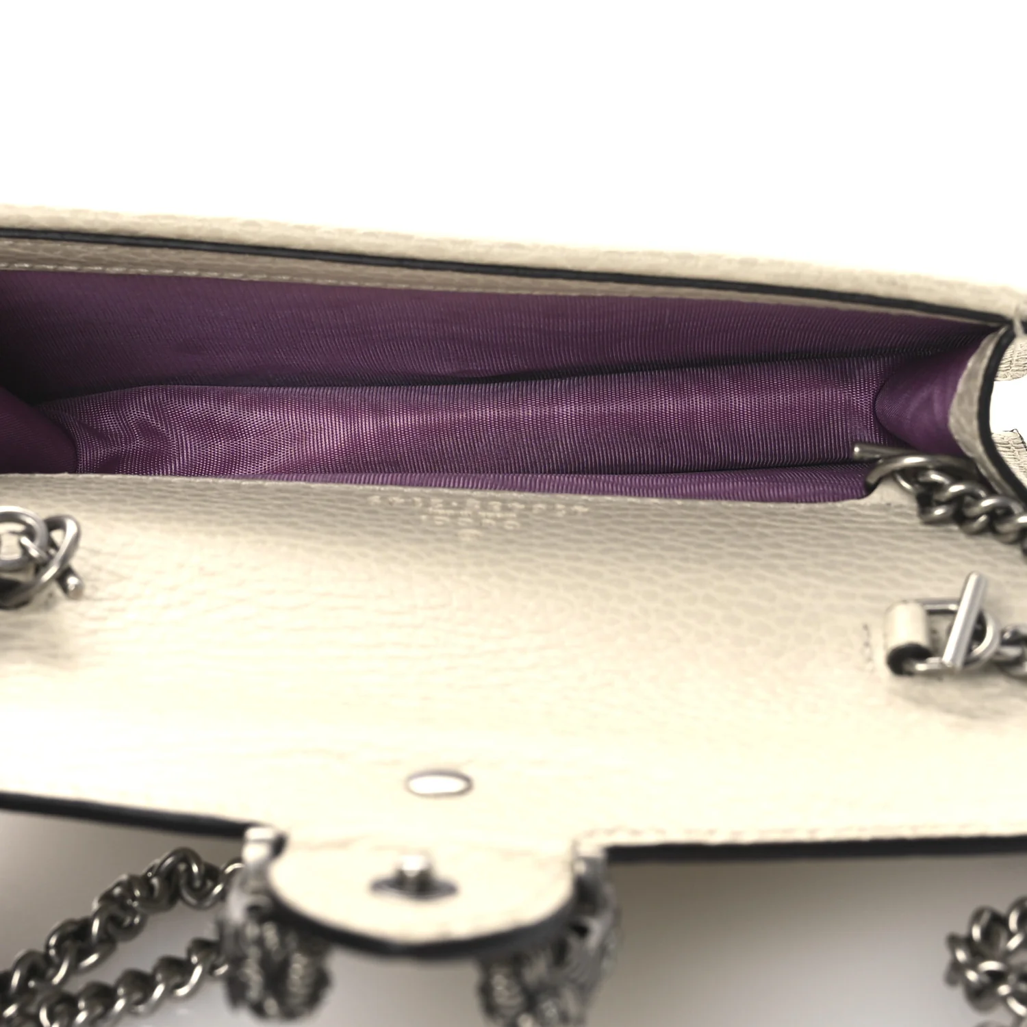 Dollar Calfskin Crystal Super Mini Dionysus Shoulder Bag Mystic White Black Diamond - Image 5
