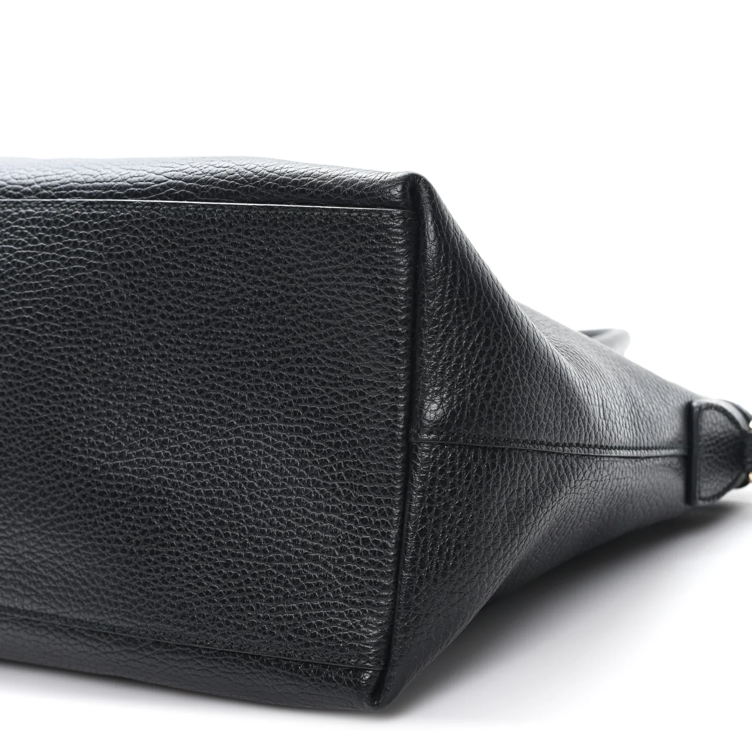 Dollar Calfskin GG Charm Dome Satchel Black - Image 10