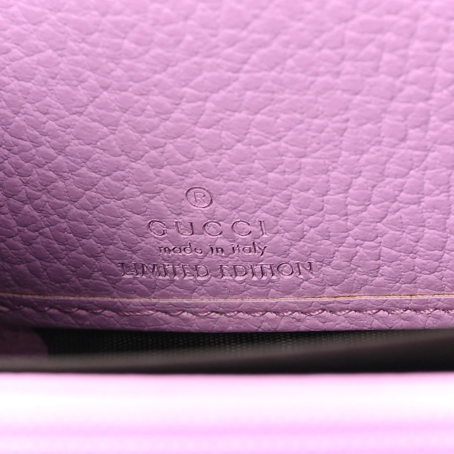 Dollar Calfskin GG Marmont Bosco Zip Around Wallet Malva - Image 6