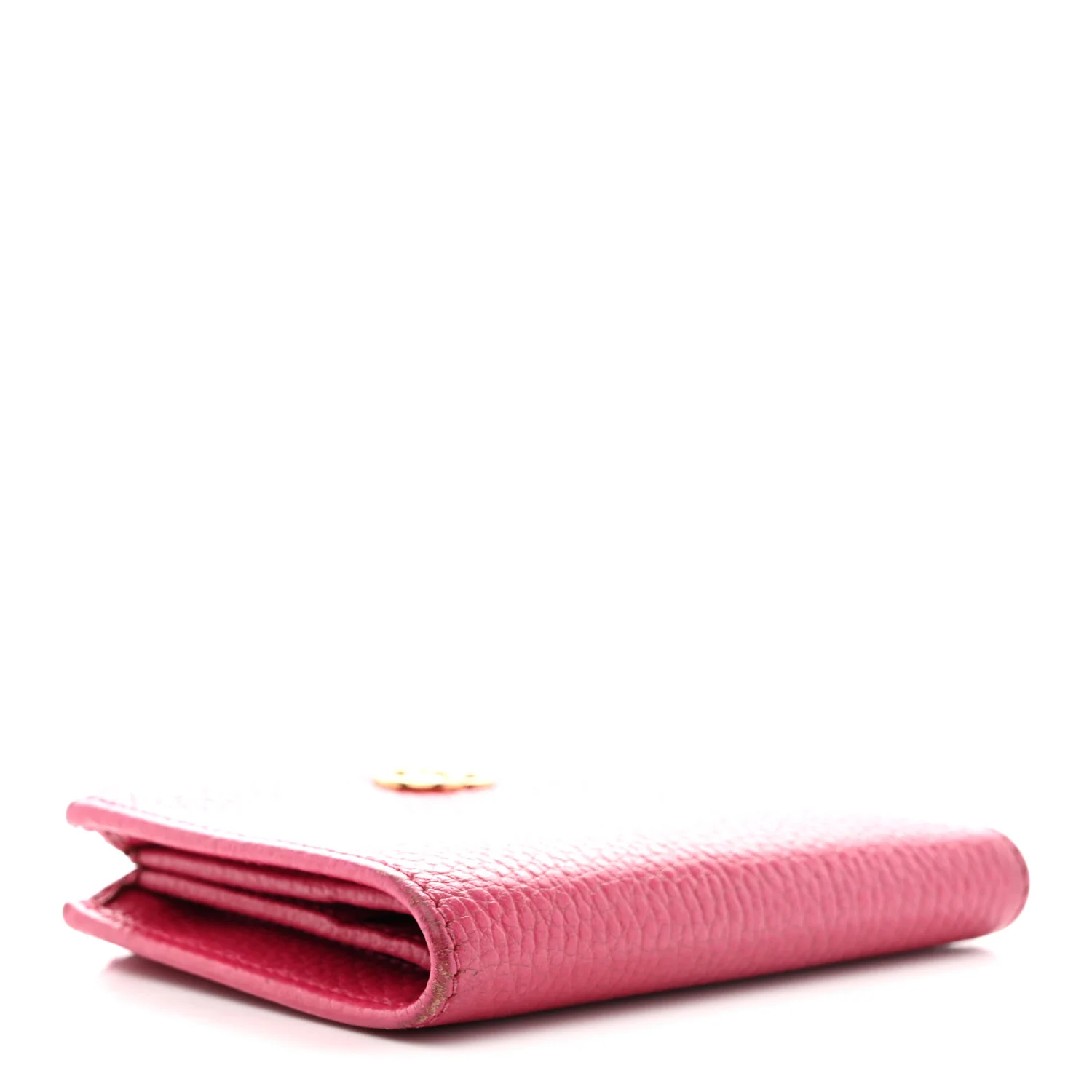 Dollar Calfskin GG Marmont Compact Wallet Box Pink - Image 4