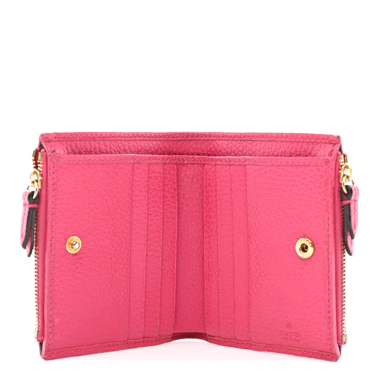 Dollar Calfskin GG Marmont Compact Wallet Box Pink - Image 5