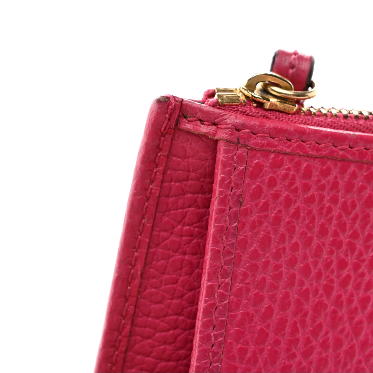 Dollar Calfskin GG Marmont Compact Wallet Box Pink - Image 8