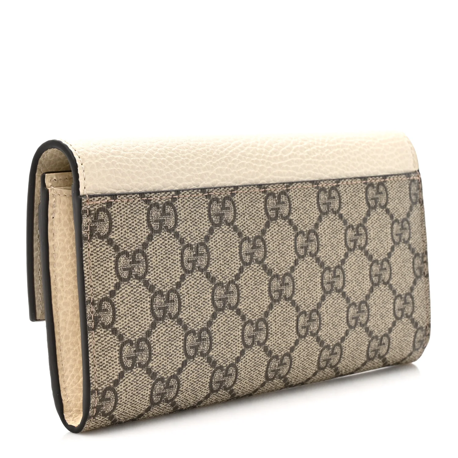 Dollar Calfskin GG Supreme Monogram GG Marmont Continental Wallet Mystic White Beige Ebony - Image 3