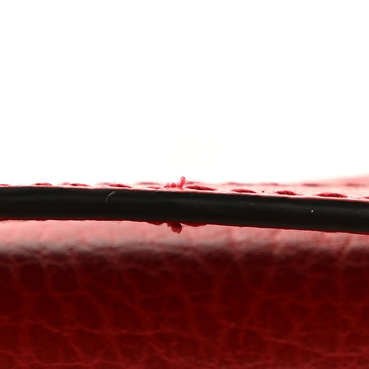 Dollar Calfskin Interlocking G Chain Wallet Red - Image 13