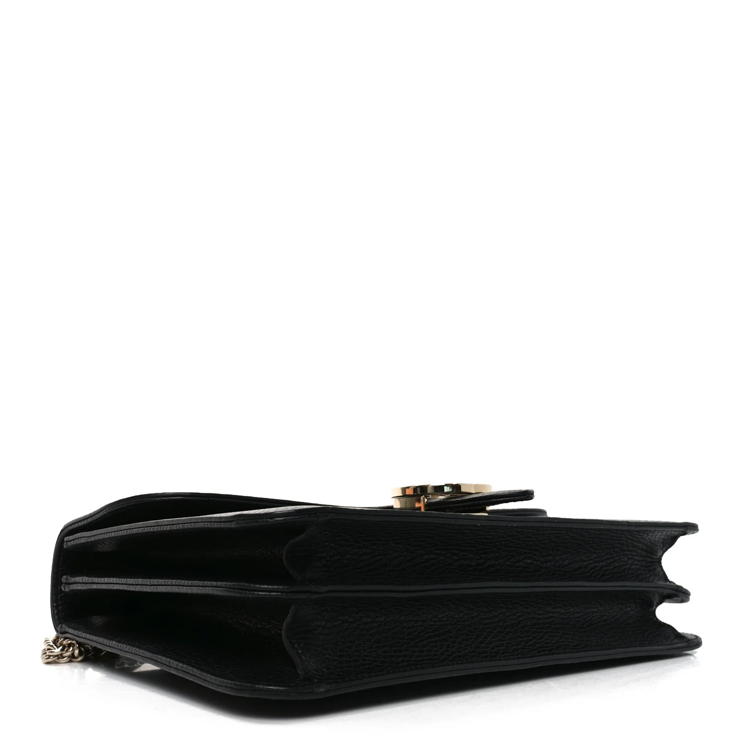 Dollar Calfskin Interlocking G Shoulder Bag Black - Image 4